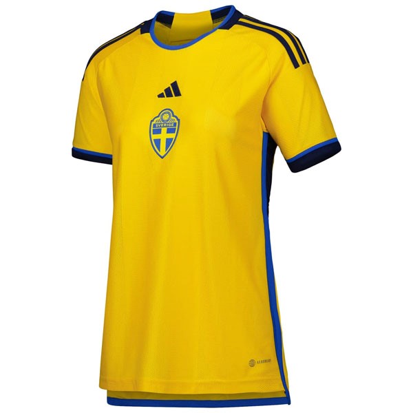 Camiseta Suecia 1st Mujer 2022-2023